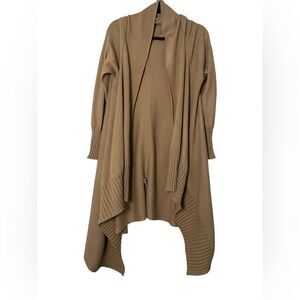 umgee | Long Asymmetrical Long Open Front Cardigan | Size Medium